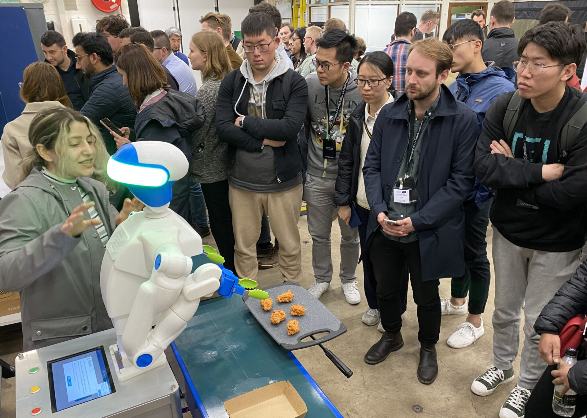 Showcasing of robotics at Cambridge University lab
