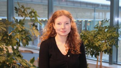 Emma Andersdotter, PhD student at the Department of Mathematics and Mathematical Statistics at Umeå University